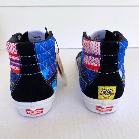 NEW Vans SpongeBob Sandy Liang Sk8-Hi 38 DX Shoes Patchwork 8.5 Women / 7 Men - Picture 4 of 16